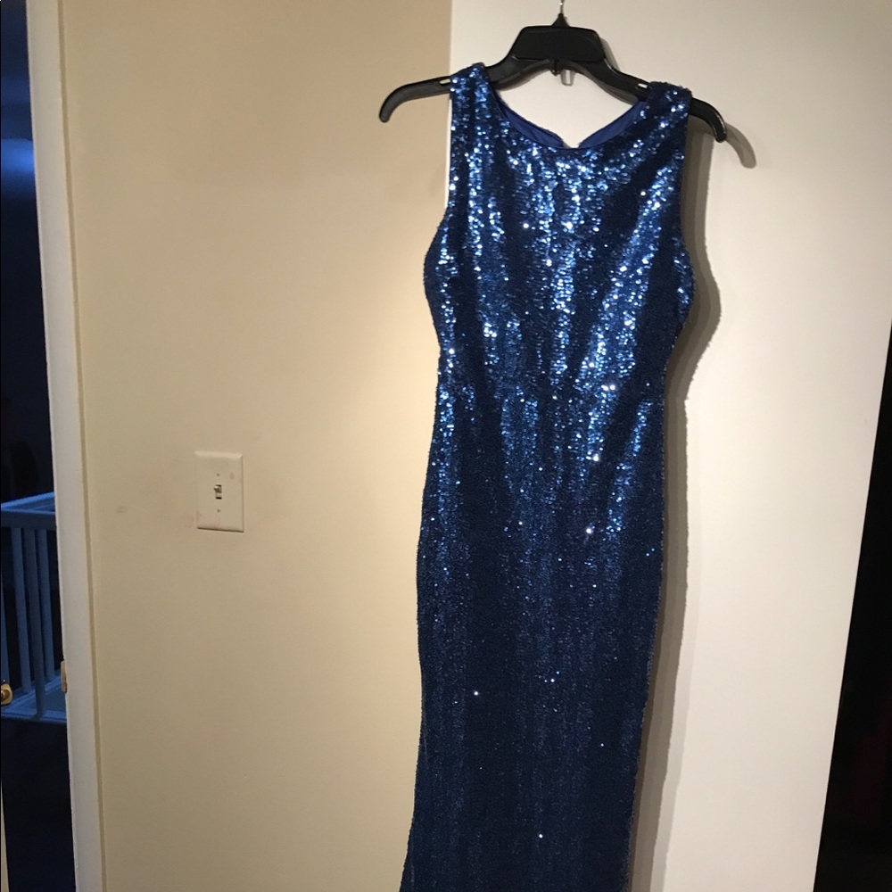 Beautiful blue sequin dress